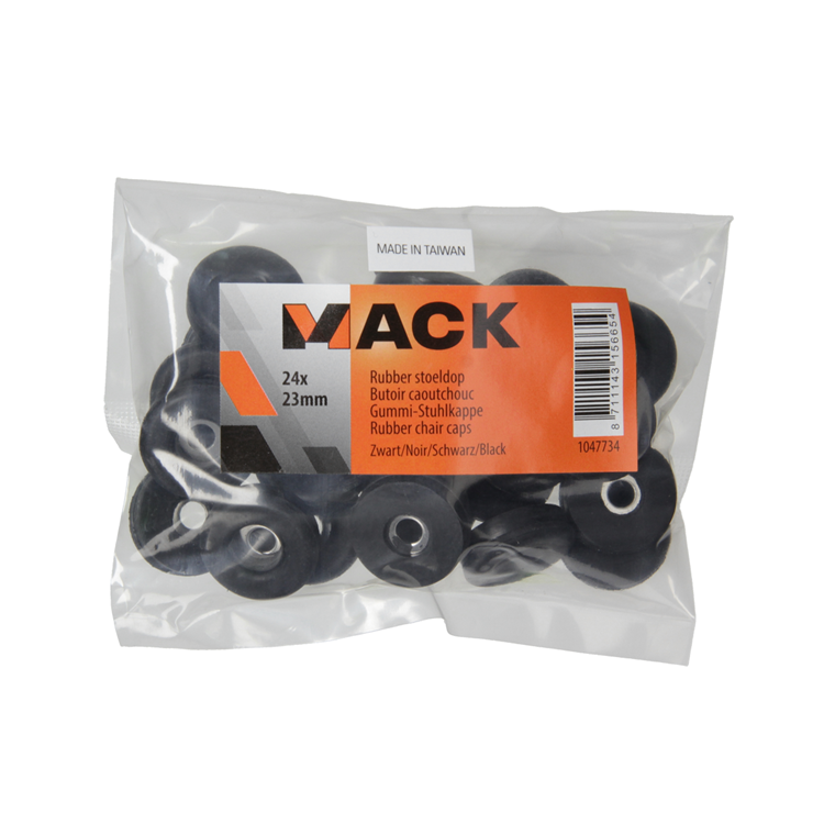 Mack 1047734 - capuchon de selle caoutchouc noir ø 23 mm 24 pcs | 6 pièces