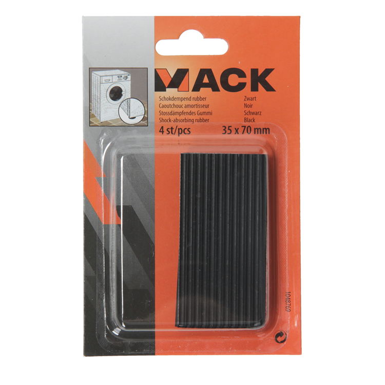 Mack 1048769 - caoutchouc amortisseur noir 35 x 70 mm 4 pcs | 6 pièces
