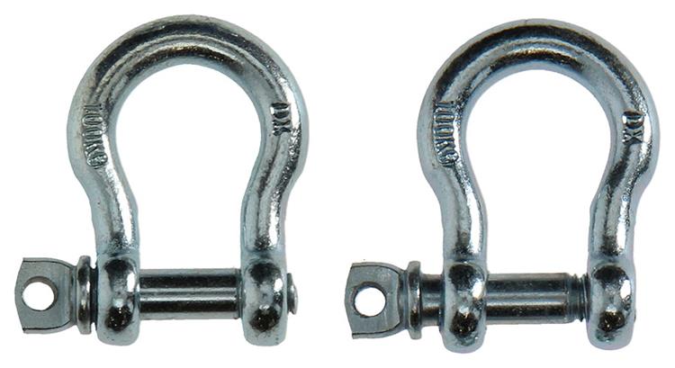 Mack 1008528 - 2 mors ovales 6mm galvanisés | 10 pièces
