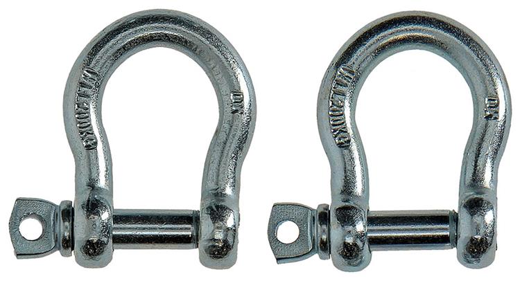 Mack 1008529 - 2 mors ovales 8mm galvanisés | 10 pièces