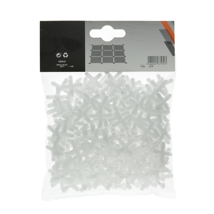 Mack 1004610 - entretoises pour joints de carrelage 4mm 250pcs | 10 pièces