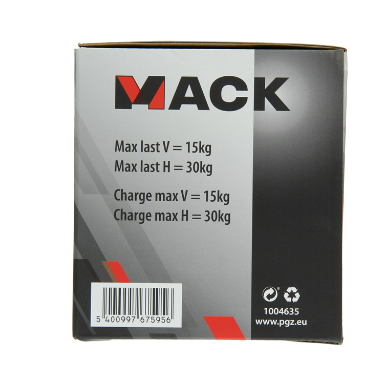 Mack 1004635 - ventouse simple rouge ø 12 cm | 4 pièces