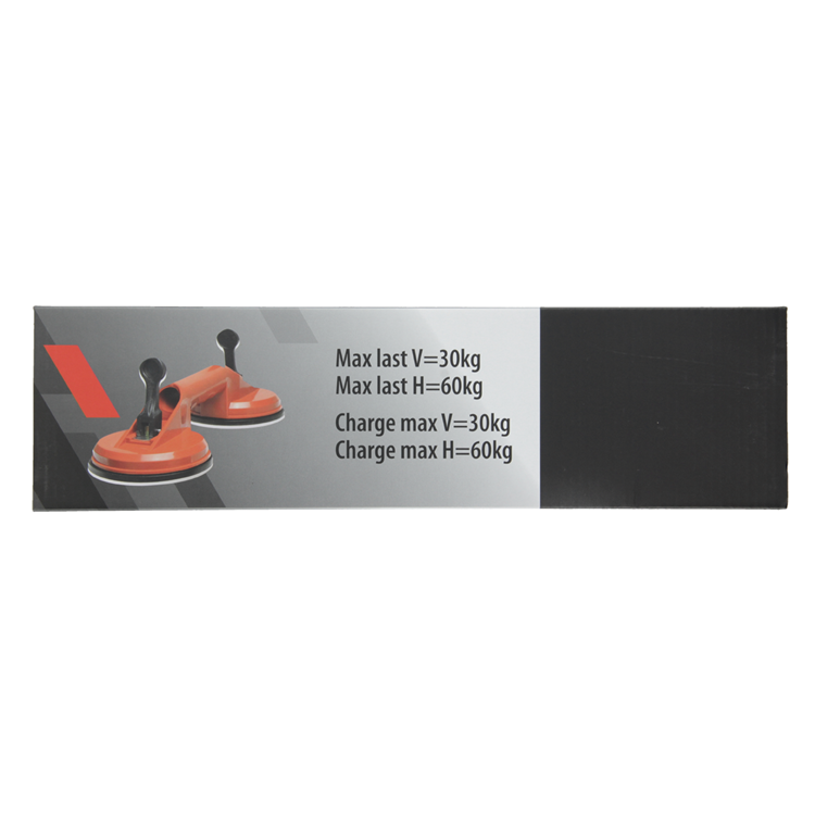 Mack 1004636 - ventouse double rouge ø 12cm | 4 pièces
