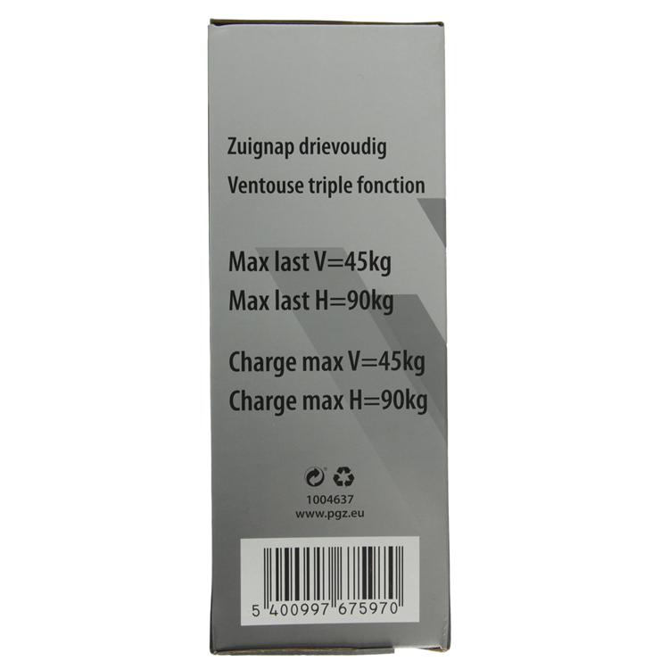 Mack 1004637 - ventouse 3x rouge ø 12cm | 4 pièces