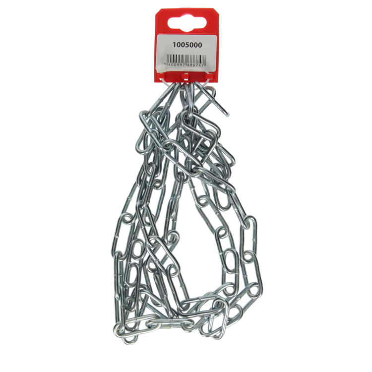 Mack 1005000 - maillon de chaîne long din5685-1ø 4mm l 32mm 2m wwl 80 kg | 5 pièces