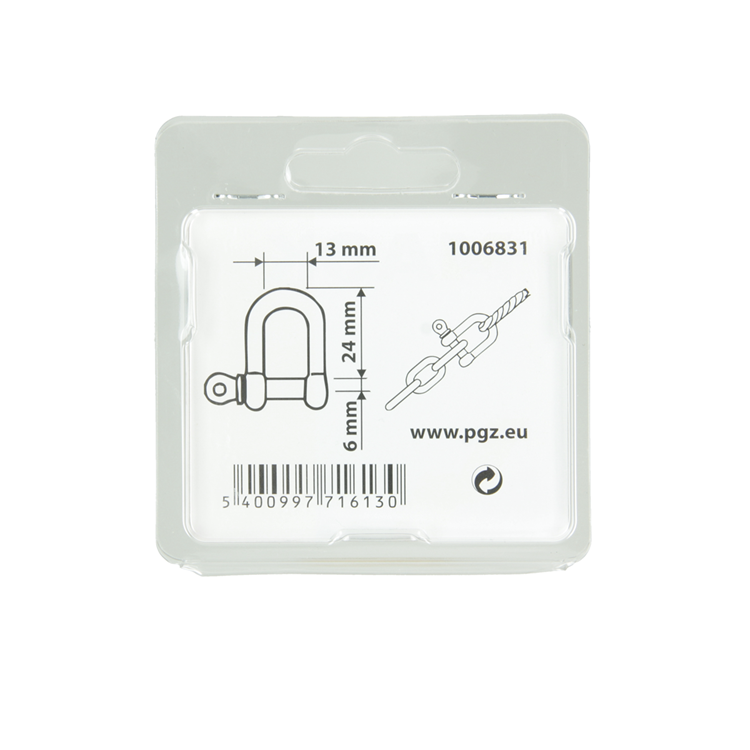 Mack 1006831 - 2 gorges galvanisées droites bl 1 4 pouces -6mm | 5 pièces