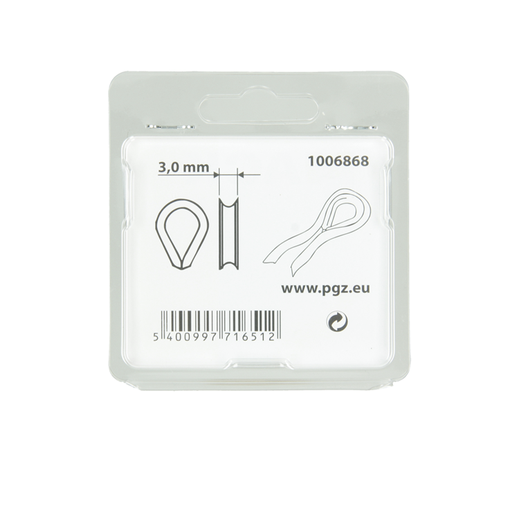 Mack 1006868 - 4 manchons galvanisés bl 3mm | 5 pièces