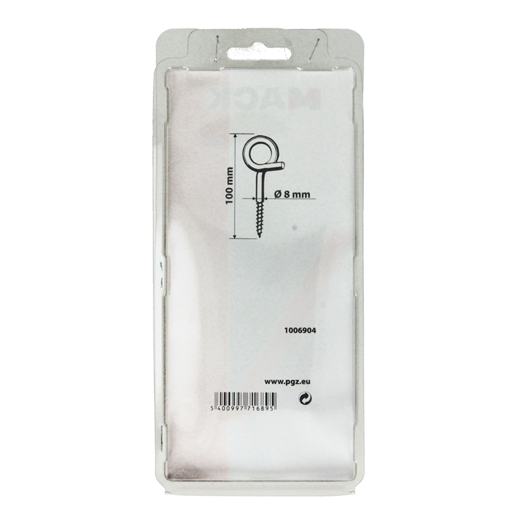 Mack 1006904 - 2 crochets à friser 100mm galvanisés | 5 pièces