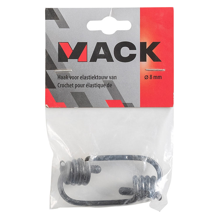 Mack 1006911 - 2 crochets pour corde élastique 8mm | 5 pièces