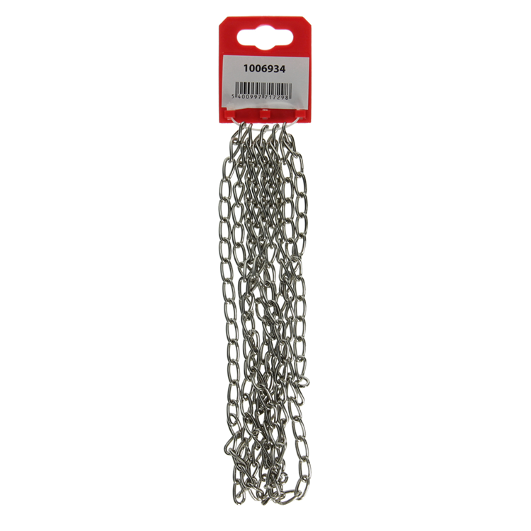 Mack 1006934 - chaîne gourmette nickelée ø 2mm l 12.4mm 2m | 5 pièces