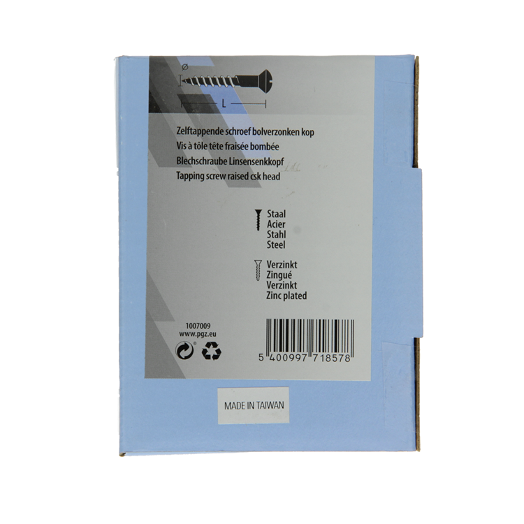 Mack 1007009 - autotaraudeur. vis tête bvz 200 200 pcs 4,8x19mm | 5 pièces