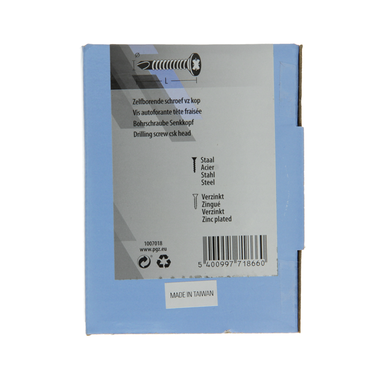 Mack 1007018 - vis auto-perceuse tête vz 200 200 pcs 4,2x19mm | 5 pièces