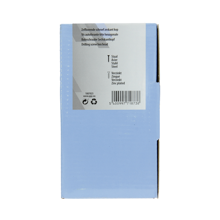 Mack 1007025 - vis hexagonale auto-aléseuse 100 100 pcs 5,5x50mm | 3 pièces