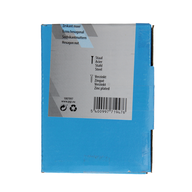 Mack 1007097 - écrous hexagonaux 200 pièces m8 | 5 pièces