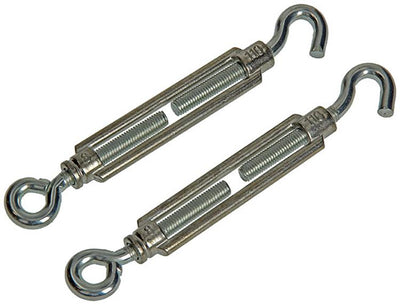 Mack 1008541 - 2 oeillets tendeurs + crochet m8 x 110mm galvanisé | 10 pièces