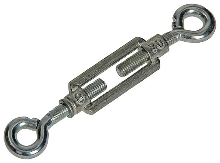 Mack 1008542 - 2 tendeurs 2 yeux m8 x 70mm galvanisé | 10 pièces