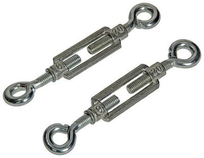 Mack 1008542 - 2 tendeurs 2 yeux m8 x 70mm galvanisé | 10 pièces