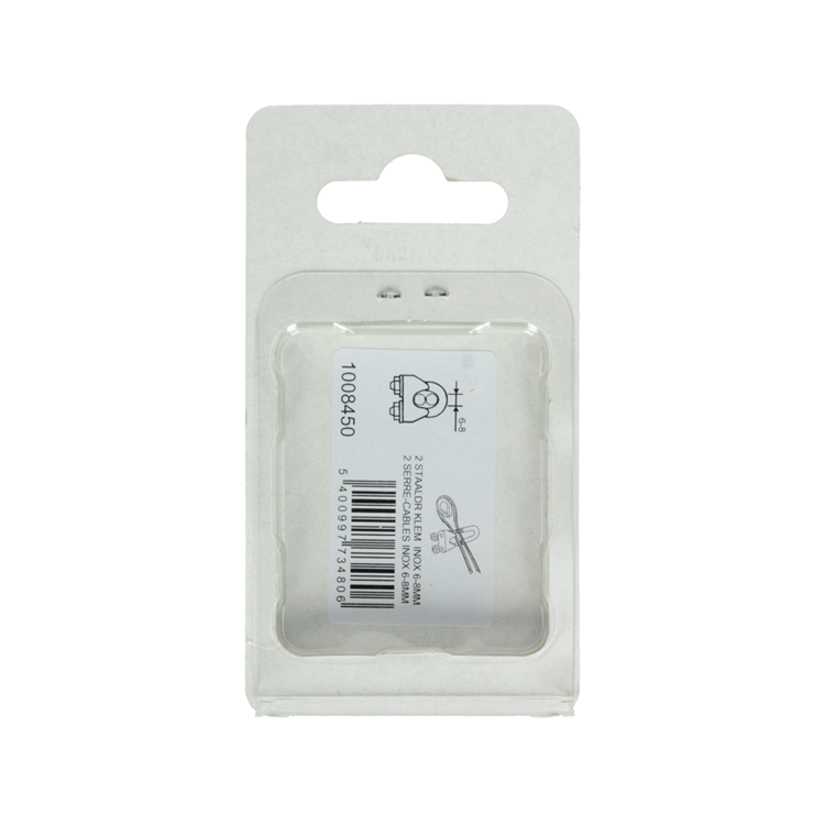 Mack 1008450 - 2 serre-fils en acier 6-8mm en acier inoxydable | 10 pièces