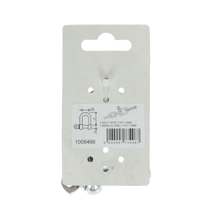 Mack 1008466 - 1 chanfrein droit 11mm galvanisé | 10 pièces