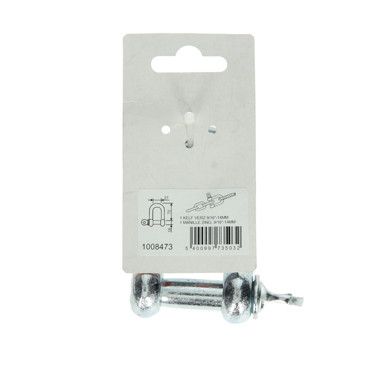 Mack 1008473 - 1 chanfrein droit 14mm galvanisé | 10 pièces