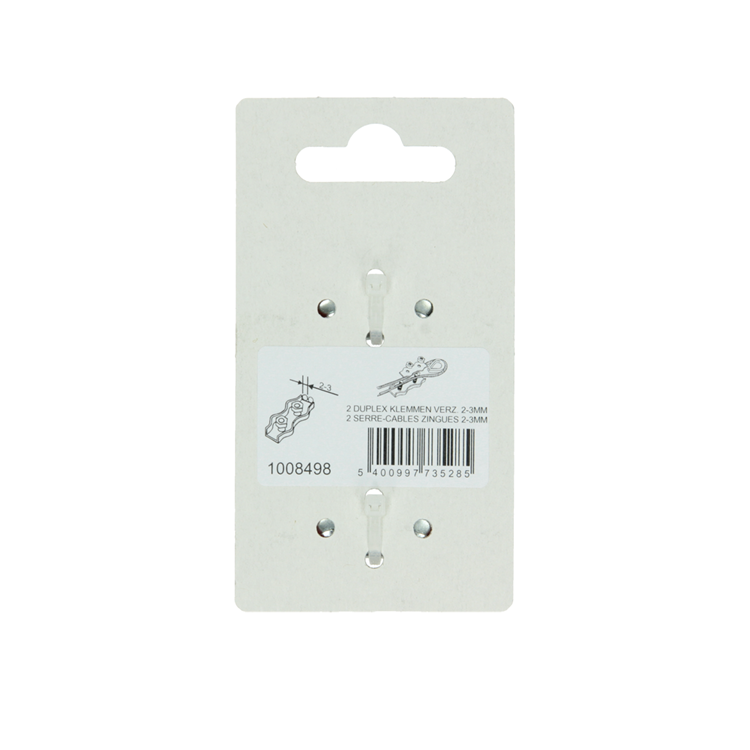 Mack 1008498 - 2 serre-fils en acier 3mm duplex galvanisé | 10 pièces