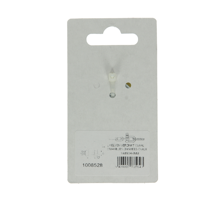 Mack 1008528 - 2 mors ovales 6mm galvanisés | 10 pièces