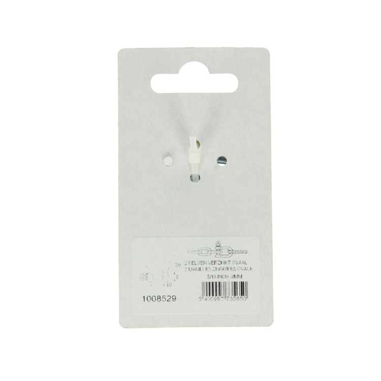 Mack 1008529 - 2 mors ovales 8mm galvanisés | 10 pièces