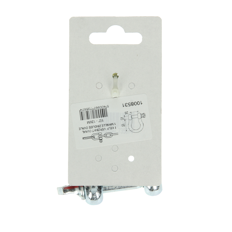 Mack 1008531 - 1 kelf ovale 12mm galvanisé | 10 pièces
