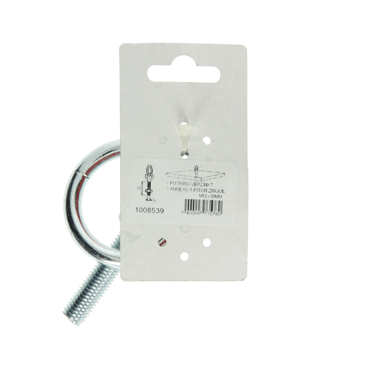 Mack 1008539 - 1 anneau de puits m12 x 60mm galvanisé | 10 pièces
