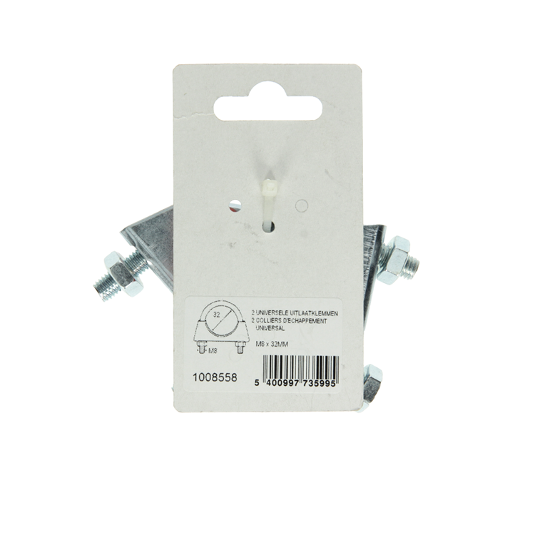 Mack 1008558 - 2 colliers d'échappement uni. m8x32mm | 5 pièces