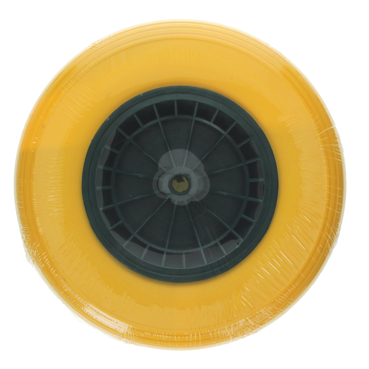 1039748 - roue de brouette increvable ø 400 jante verte | 3 pièces