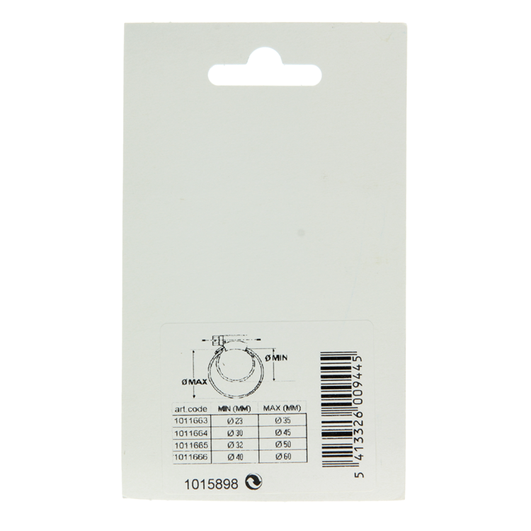 Mack 1015898 - collier de serrage galvanisé 13-20mm 2pcs | 10 pièces