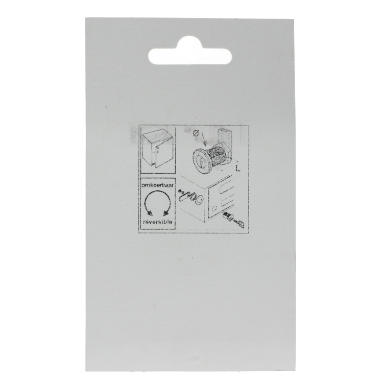 Mack 1013584 - 1 serrure d'armoire aux lettres chromée 32mm | 5 pièces