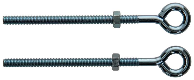 Mack 1008550 - 2 boulons à œil + écrou m6 x 100mm galvanisé | 10 pièces
