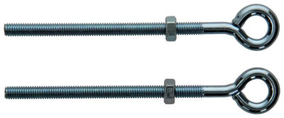 Mack 1008550 - 2 boulons à œil + écrou m6 x 100mm galvanisé | 10 pièces