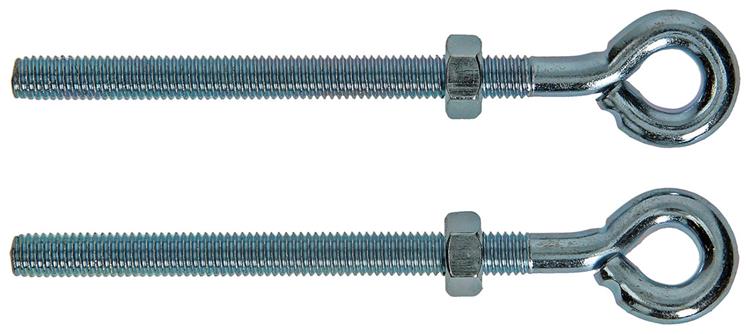 Mack 1008552 - 2 boulons à œil + écrou m8 x 100mm galvanisé | 10 pièces