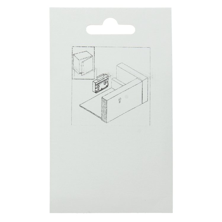 Mack 1015912 - 1 serrure de meuble en saillie nickelée 15mm | 5 pièces