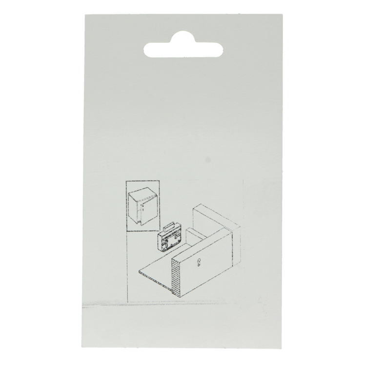 Mack 1015913 - 1 serrure de meuble en saillie nickelée 20mm | 5 pièces
