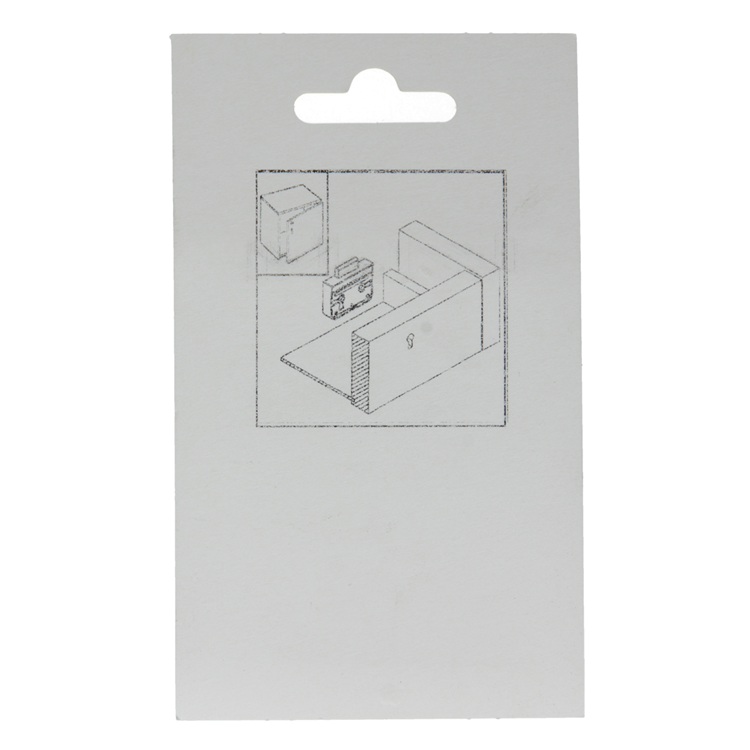 Mack 1015914 - 1 serrure de meuble en saillie nickelée 25mm | 5 pièces