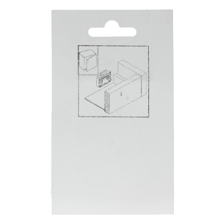 Mack 1015915 - 1 serrure de meuble en saillie nickelée 30mm | 5 pièces