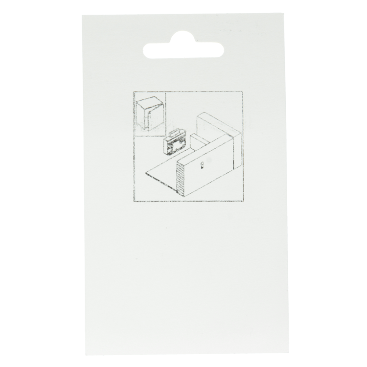 Mack 1013606 - 1 serrure de meuble en saillie nickelée 35mm | 5 pièces