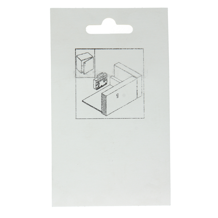 Mack 1013607 - 1 serrure de meuble en saillie nickelée 40mm | 5 pièces