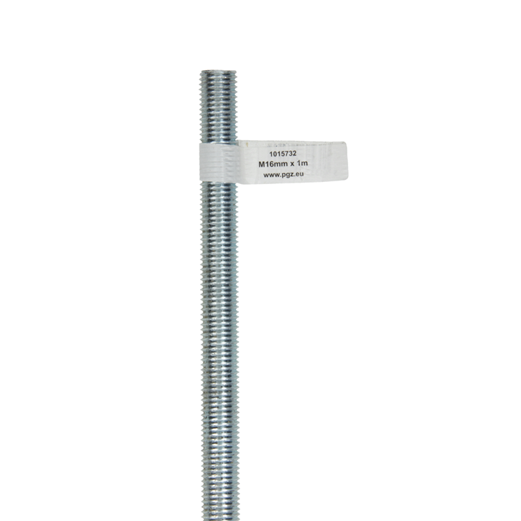 Mack 1015732 - tiges filetées galvanisées din 976 m16x1m | 10 pièces