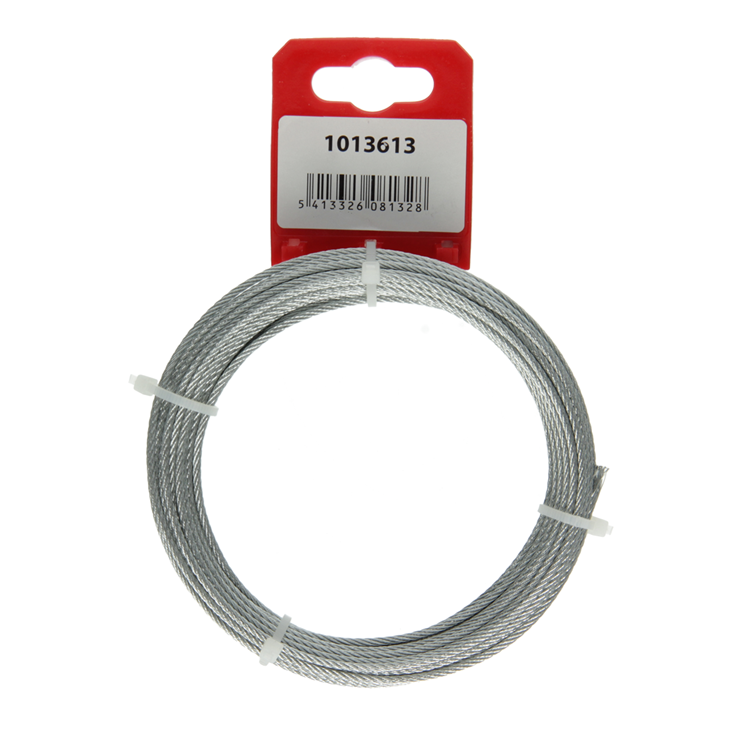 Mack 1013613 - câble en acier galvanisé 6x7 10m l: 200kg 2mm2mm largeur 45 kg din | 10 pièces