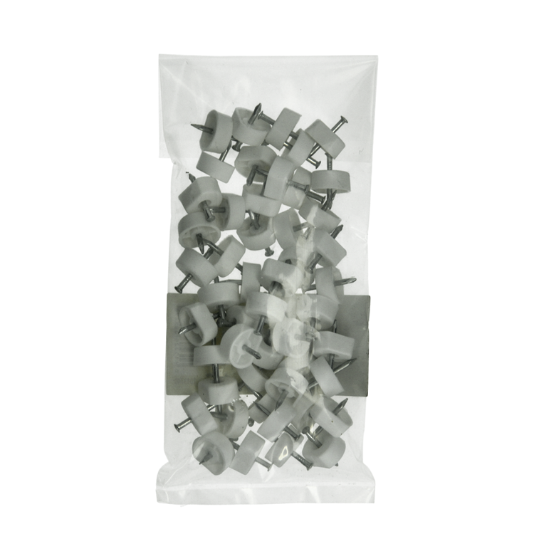 Mack 1013740 - 50 équerres d'étagère + clou blanc ø 10 mm | 10 pièces