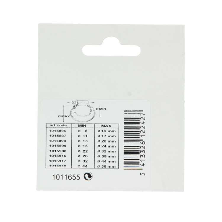 Mack 1011655 - 2 mini anneaux de tension galvanisés 9x11mm | 10 pièces