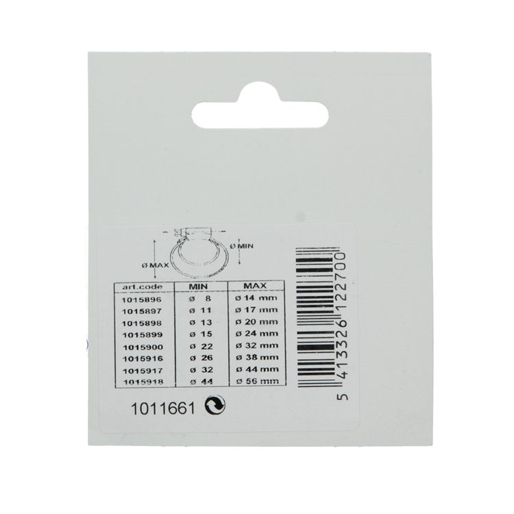 Mack 1011661 - 2 anneaux de tension inox 9mm 12x22mm | 10 pièces