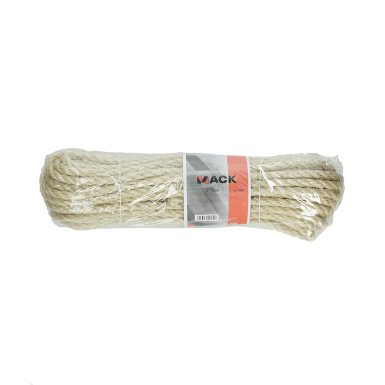 Mack 1014927 - fil torsadé en sisal 10mm env. 20m | 5 pièces