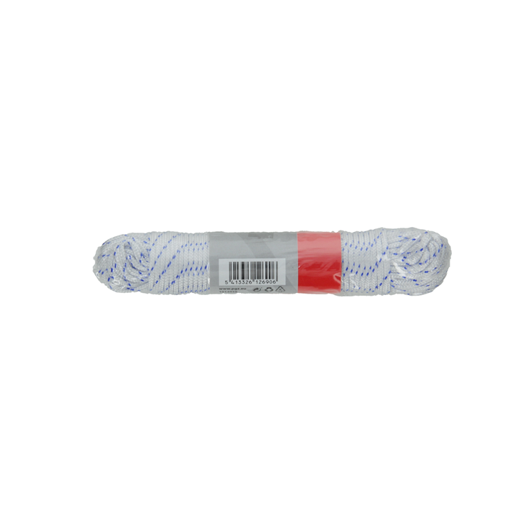 Mack 1014930 - pp tressé blanc bleu brin2mm 20m | 5 pièces