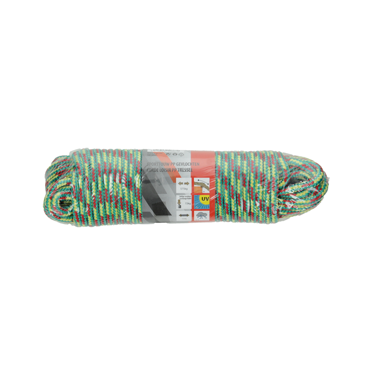 Mack 1014941 - corde de sport pp tressé toron 6mm 20m | 5 pièces